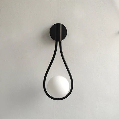 Decorbites™ Schwarze Glas-Kugel Messing Wandarmleuchte Vintage-Industrial-LED-Spiegel-Licht