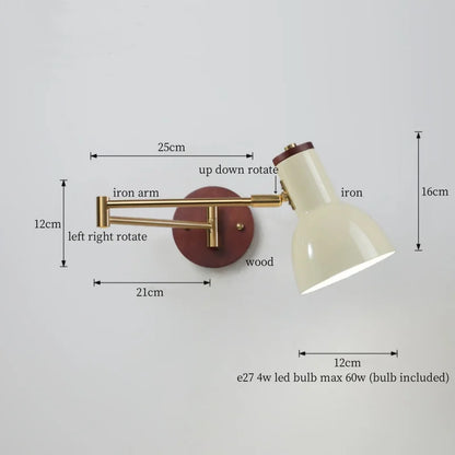 Decorbites™ Cremige Eisen LED Wandlampe für Schlafzimmer Wohnzimmer Badezimmer Spiegel Treppenlicht