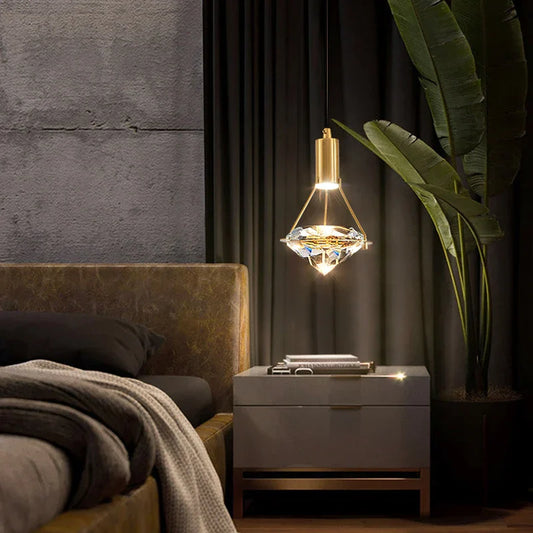 Decorbites™ Diamantkristall-Hängeleuchten für luxuriöse Dekoration im Restaurant, Schlafzimmer oder Salon