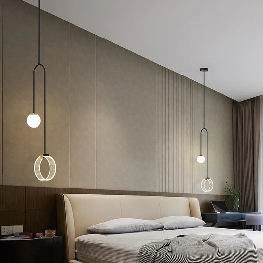 Decorbites™ Gold Luxus-LED-Hängeleuchte für Wohnzimmer, Schlafzimmer, Restaurant, Bars – Moderne Kunst-Innenleuchte für die Decke