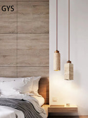 Decorbites™ Japanischer Stil Gelber Höhlenstein Anhängerleuchte für Schlafzimmer, Restaurant, Bar
