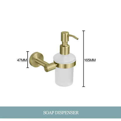Decorbites™ Gold-Hardware-Set: Handtuchhalter, Toilettenpapierhalter, Bademantel-Haken, Becherhalter