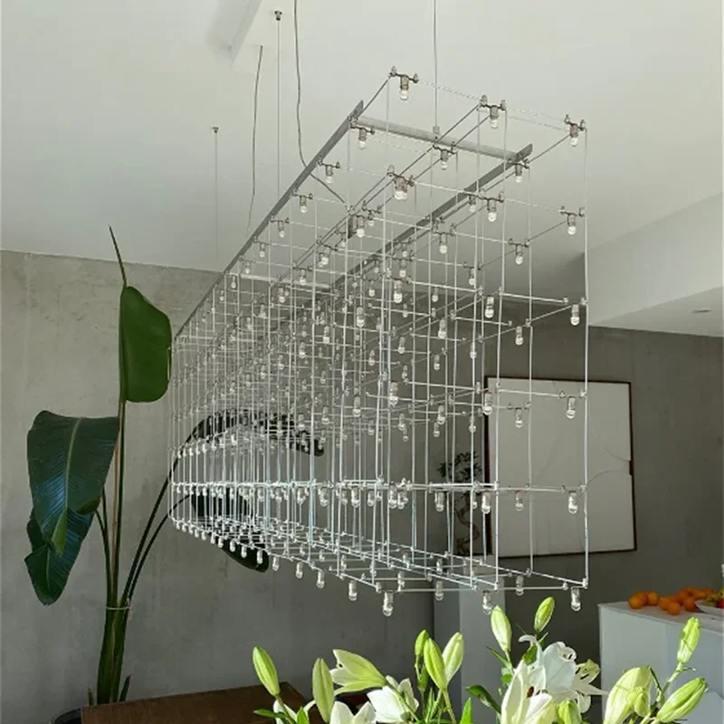 Decorbites™ Cosmos-Kronleuchter: Nordisches Silber-Glühwürmchen-Licht für luxuriöse Wohn- und Esszimmer