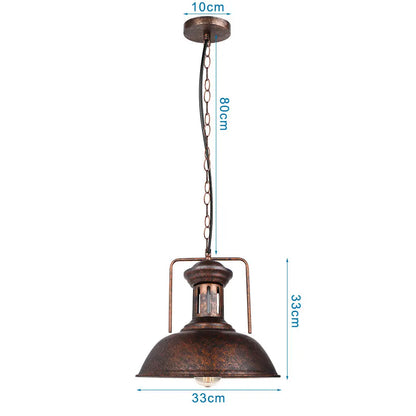 Industrial Vintage Black Iron Pendant Light