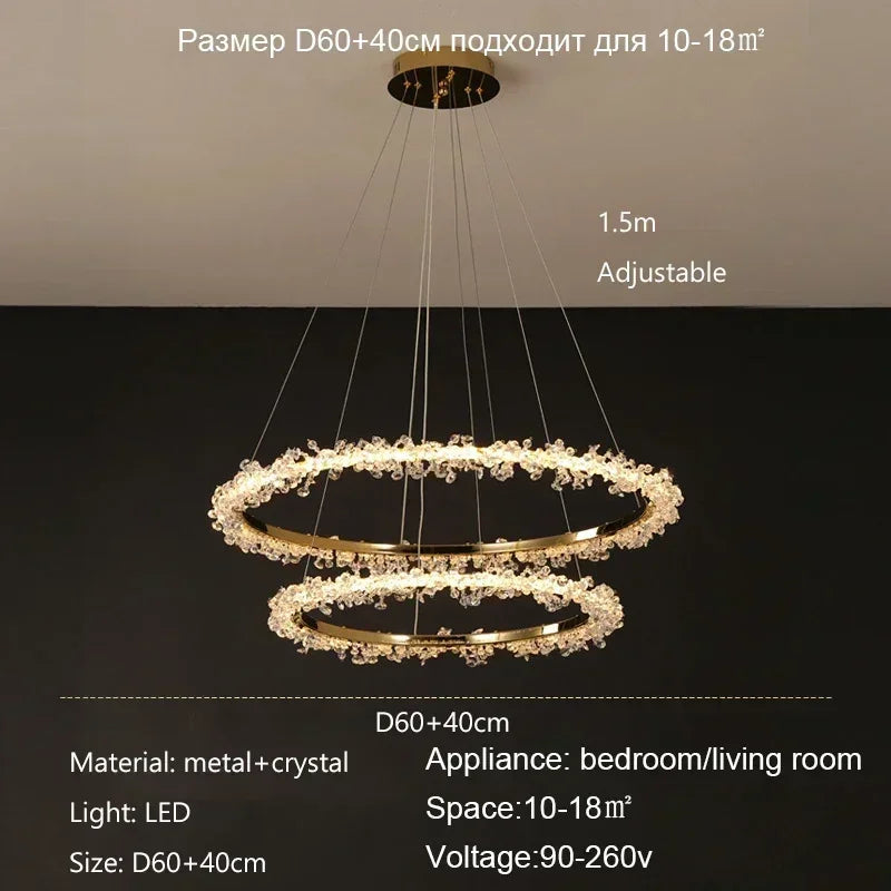Decorbites™ Kristallanhänger-Lüster Moderne Luxus-Innenraumdekoration Beleuchtung