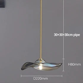Decorbites™ Glasplattengehängeleuchte: Moderne, farbenfrohe Armatur für Heimdekoration und Beleuchtung