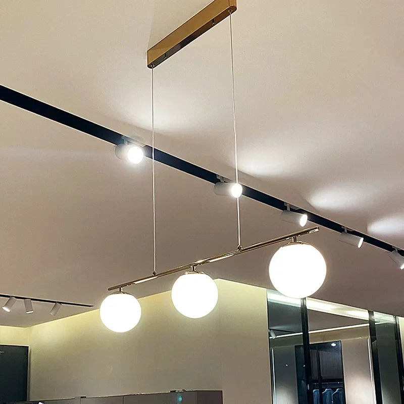 Decorbites™ Französischer Glasball-Lüster Vintage LED-Deckenpendellampe