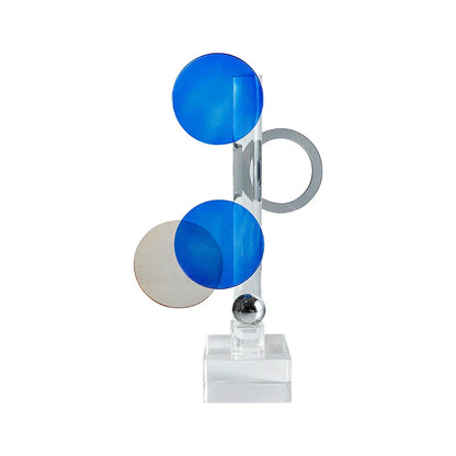Decorbites™ Geometrische Kristall-Ornamente Ring-Skulptur Heimdekoration Figuren