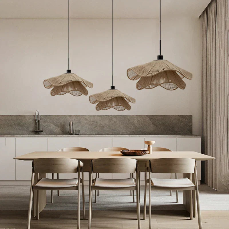 Decorbites™ Hanfseil-Deckenleuchter, nordisch-minimalistische LED-Hängeleuchten für das Esszimmer
