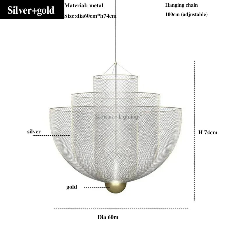 Decorbites™ Geometrische Eisenleuchter | Nordischer Loft-Pendant-Lichtarmatur