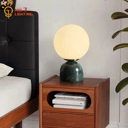 Decorbites™ Sahne-Wind-Marmor-Tischleuchte LED G9 Einfaches Designer-Schreibtischlicht