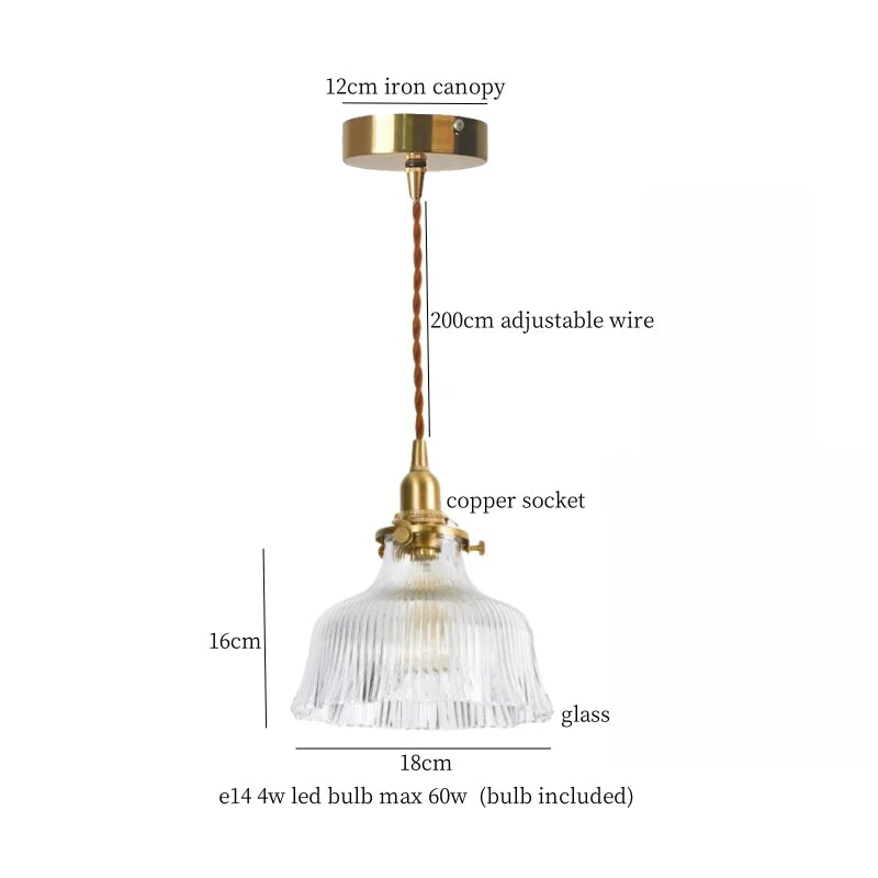 Lava Glass Vintage Pendant Light