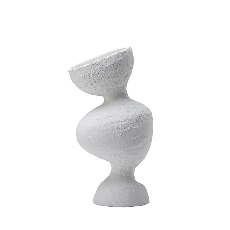 Decorbites™ Geometrische Abstrakte Keramikvase Schräge Einrichtungsartikel Raumdekoration Zubehör