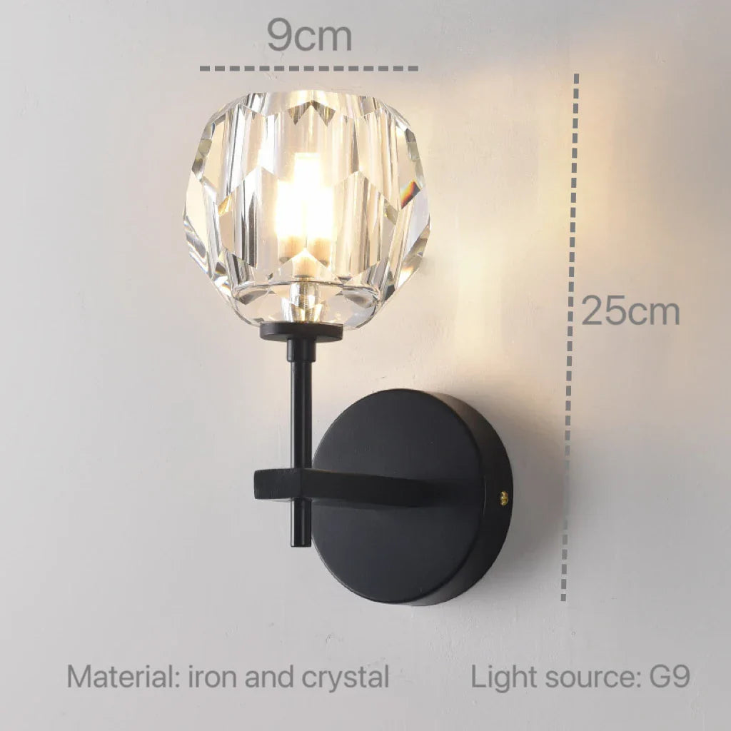 Decorbites™ Kristall-Wandleuchte: Moderne LED-Leuchte für Schlafzimmer, Wohnzimmer und Flur