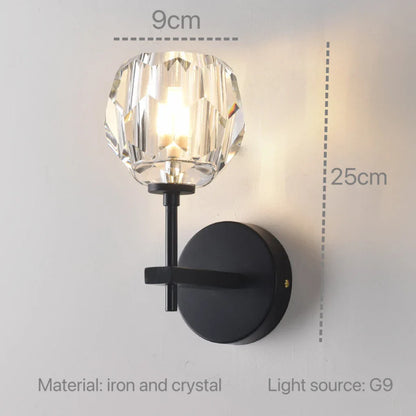 Decorbites™ Kristall-Wandleuchte: Moderne LED-Leuchte für Schlafzimmer, Wohnzimmer und Flur