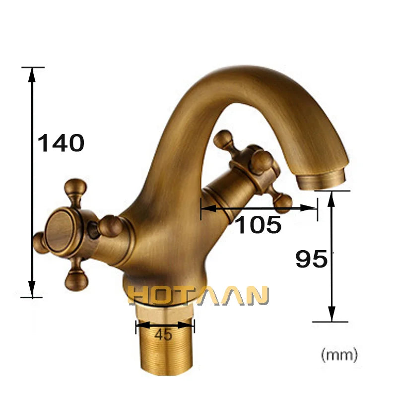 Antique Brass Bathroom Faucet