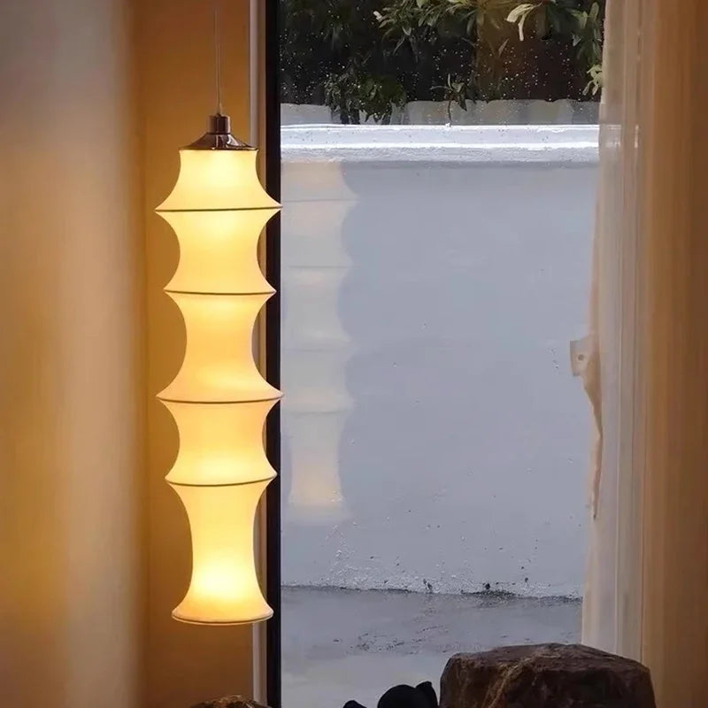 Decorbites™ Sahne-Seide Japanische LED-Stehlampe für modernes Wohnzimmer-Dekor