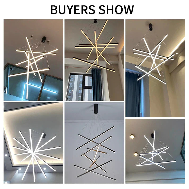 LED Stair Hall Chandelier