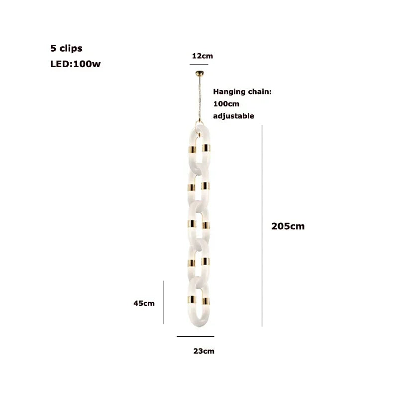 Decorbites™ Kristall-Goldkette-Hängelampe Deckenleuchte für die Hausdekoration