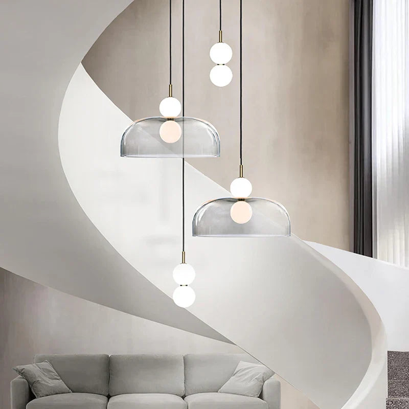 Decorbites™ Glas-Kugelleuchter: Moderne Dekoration für Duplex-Treppenhäuser, Wohnzimmer, Schlafzimmer