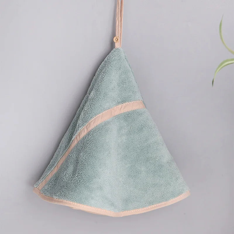 Decorbites™ Korallen-Samtbadehandtuch: Rundes, süßes Design, super saugfähig & weich für das Bad