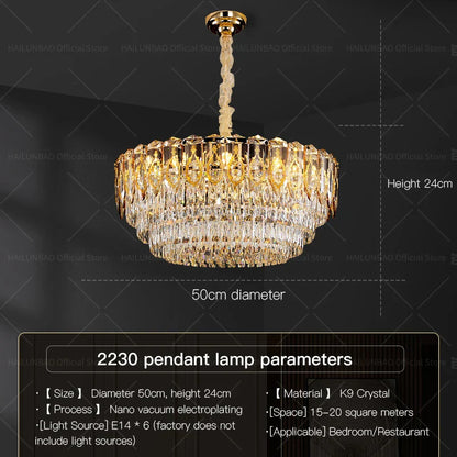 Decorbites™ Kristall-Leuchter: Moderner Luxus-Runder Italienisches Restaurant-Licht