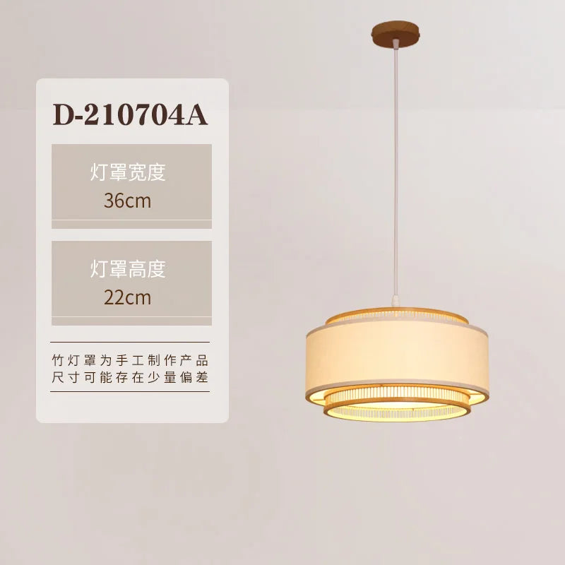 Decorbites™ Japanische Bambus-Hängeleuchte für Wohnzimmer, Esszimmer, Schlafzimmer – Ikone des ruhigen Stils