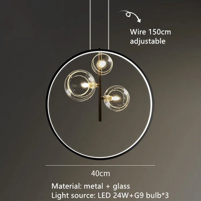 DecorBites™ Clear Glass Bubble Chandelier LED Hanglamp G9 Loft Deco Lighting