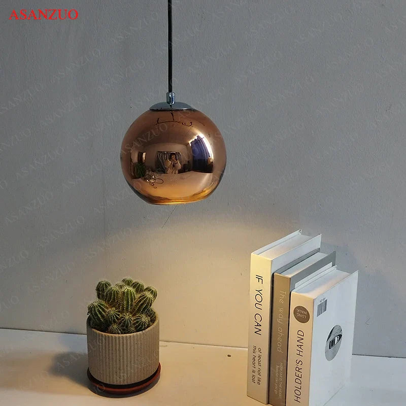 Decorbites™ Glas-Hängeleuchten 15 cm/20 cm Rundkugellampe in Gold-/Kupfer-/Silbervergoldung