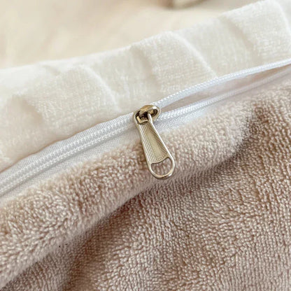 Decorbites™ Hochdichte Milchfleece-Bettwäsche-Set mit Winterwärme für Kingsize-Bett & Plüsch-Deckenbezug