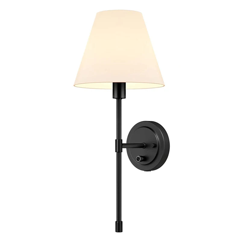 Decorbites™ Amerikanische Stoff-Wandlampe für Esszimmer, Wohnzimmer, Schlafzimmer, Badezimmer, Hotel, Treppe, Spiegel
