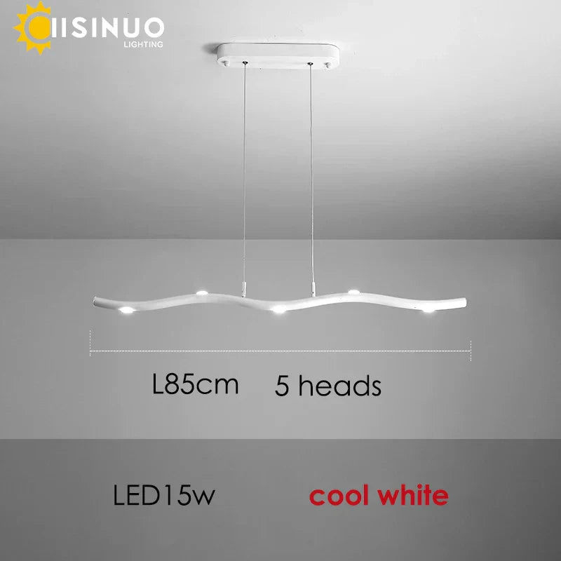 Decorbites™ LED-Wellen-Hängeleuchte für Büro, Esszimmer und Wohnzimmer-Dekoration