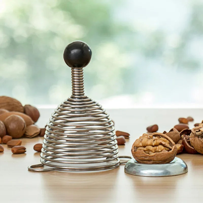Decorbites™ Küchen-Nussknacker-Werkzeug Goldene Glockenabdeckung Edelstahl-Schalenbrecher-Zerschmetterer