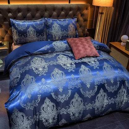 Decorbites™ Jacquard-Luxus-Bettwäsche-Set - King-Size-Daunenbettdecke & Bettdecken - Hochwertige Heimtextilien