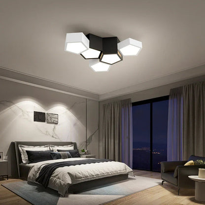 Decorbites™ Geometrische Deckenlampen: Moderne & kreative Leuchten für das Schlafzimmer