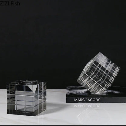 DecorBites™ Crystal Magic Cube Desk Ornament Sculpture DecorationCrafts