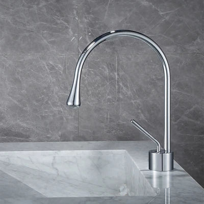 Decorbites™ Gebürsteter Gold Waschbeckenarmatur Heiß Kalt Schwarz Spüle Küche Schwenkbar Wasserhahn