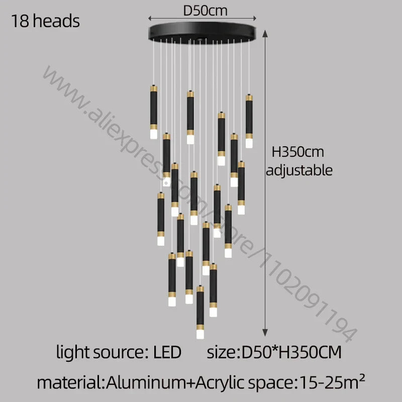 Decorbites™ LED-Kronleuchter: Modernes nordisches Acryl-Luxusbeleuchtung für die Hausdekoration