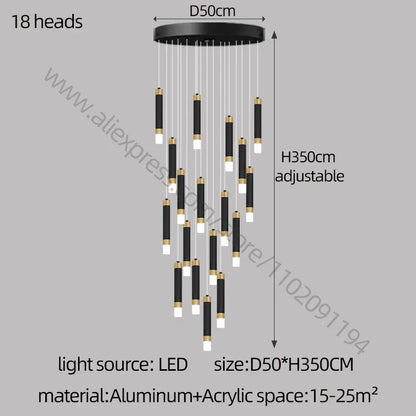 Decorbites™ LED-Kronleuchter: Modernes nordisches Acryl-Luxusbeleuchtung für die Hausdekoration
