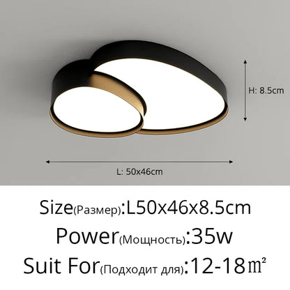 Decorbites™ Deckenleuchten: Modernes & einfaches Einbauleuchte LED-Lampe für Wohnzimmer, Schlafzimmer, Arbeitszimmer