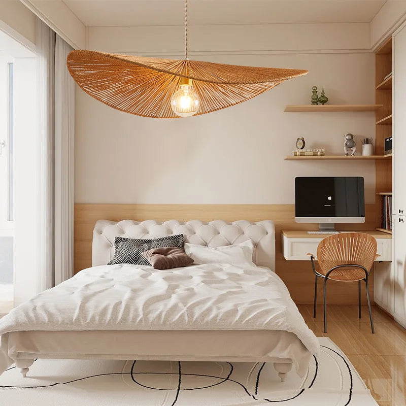 Decorbites™ Hanfseil LED-Hängeleuchter für Landhaus-Dekor & Kunstlampen