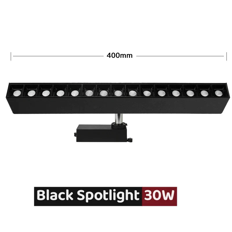 DecorBites™ 30W LED Linear Grille Track Spotlights for Living Room and Store Track Lighting
