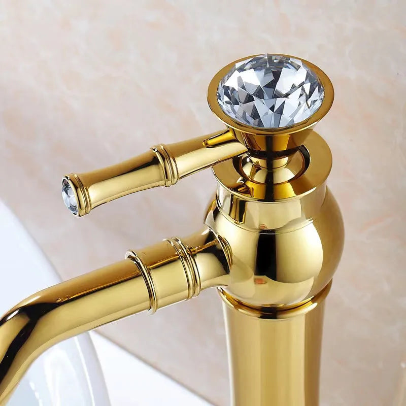 Gold Brass Basin Mixer
