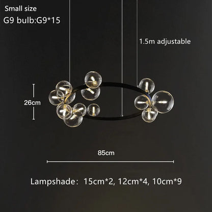 Decorbites™ Glas-Blase-Lüsterleuchte für Esszimmer und Laden