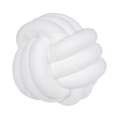 DecorBites™ Knot Ball Short Plush Throw Pillow for Home Décor and Comfort