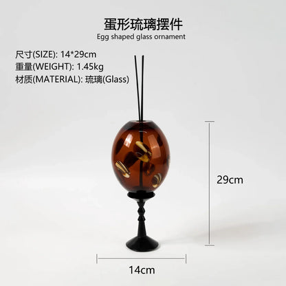 DecorBites™ Geometric Circle Glass Vase Candlestick Home Decor