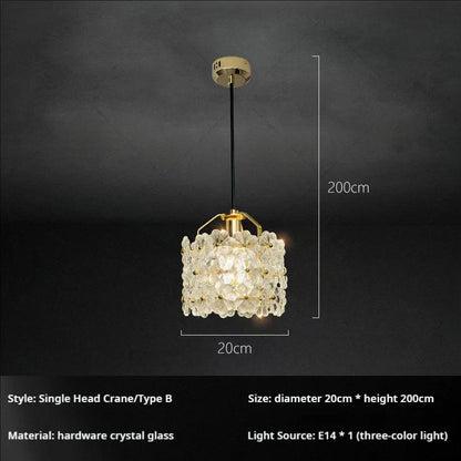 DecorBites™ French Light Luxury Bedroom Chandelier Cream Style Romantic Garden Decor