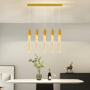 Gold Crystal Kitchen Chandelier 8-Head Design