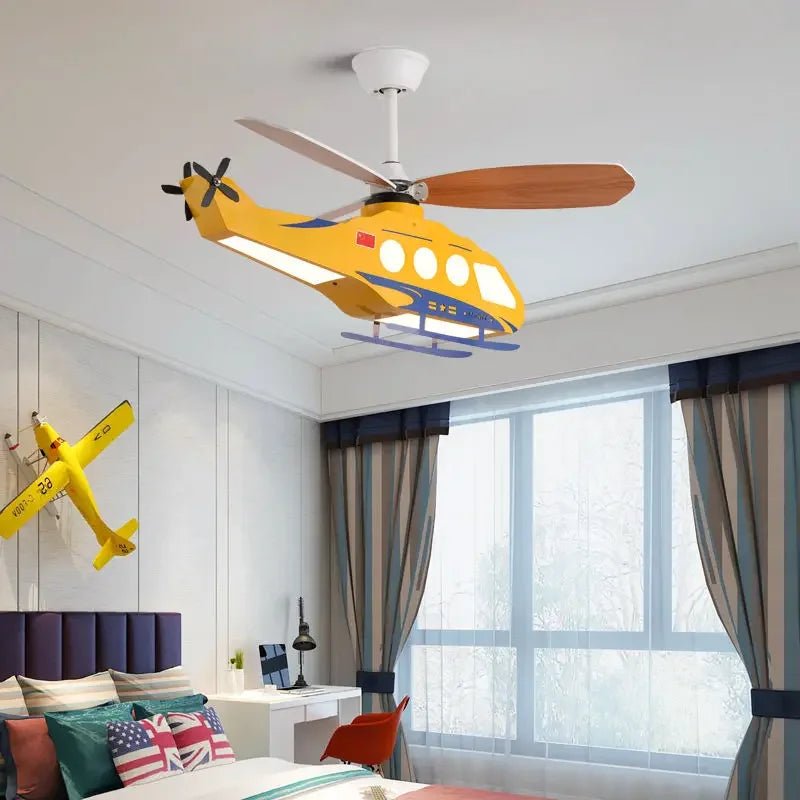 Boys' Helicopter Ceiling Light