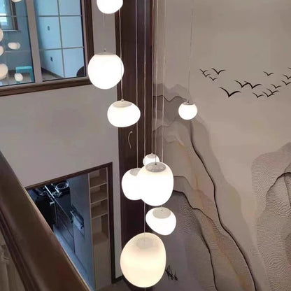 Modern Acrylic Staircase Multi-Light Pendant Chandelier
